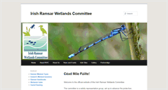 Desktop Screenshot of irishwetlands.ie